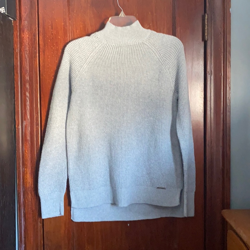 MICHAEL Michael Kors Gray Mock Neck Sweater sz M